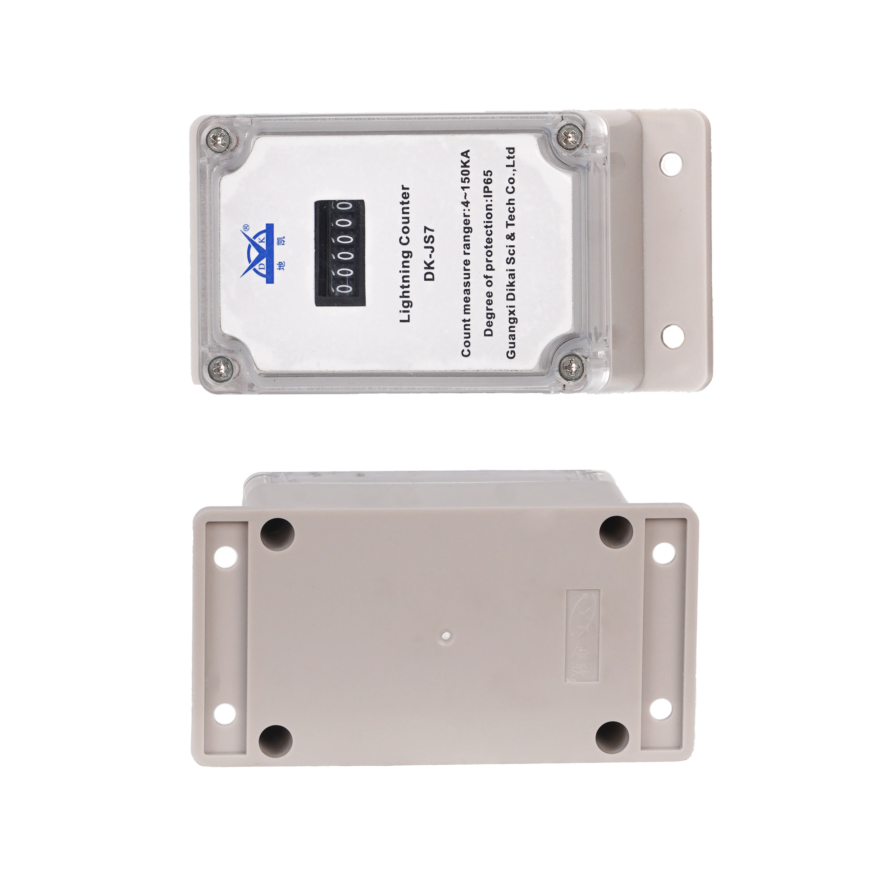 Mechanical design 6 Digits Lightning Strike Counter Device Lightening Counter Lightning Protection System