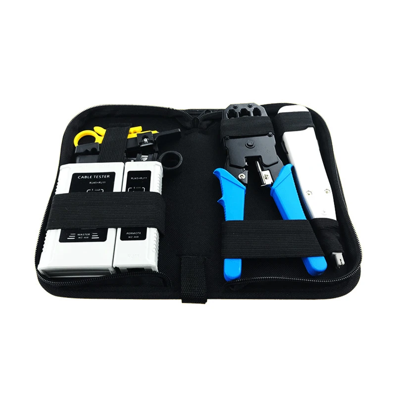 MT-8488 Electronic Networking Toolkit Professional LAN RJ45 network crimp tool set Telecom Installation electrical tool kit bag