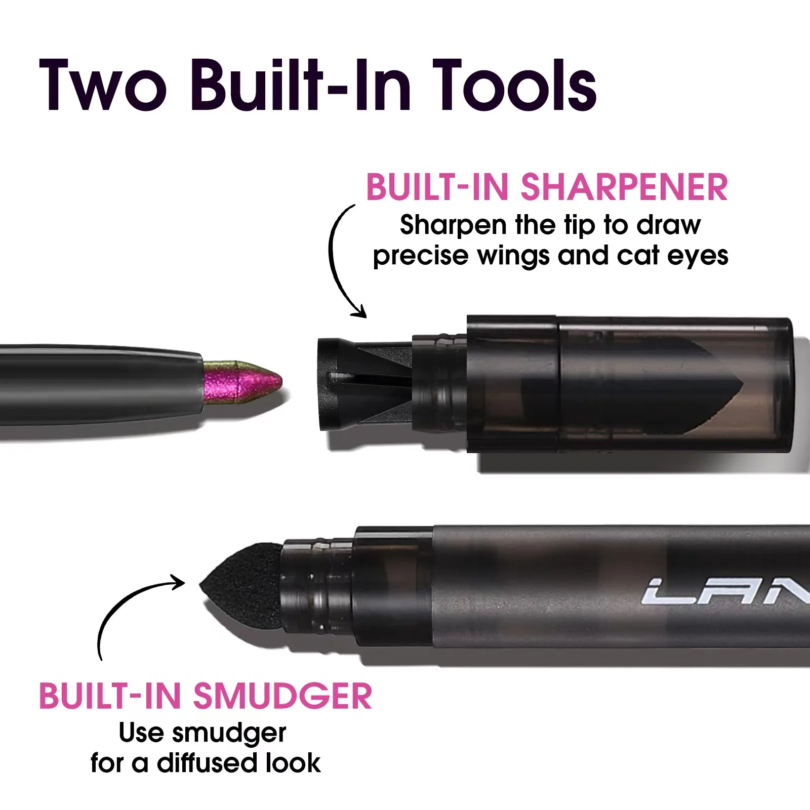 Private Label Holographic Colors Waterproof Eyeliner Pen Chameleon Pigment Eye Liner Eyeshadow For Makeup