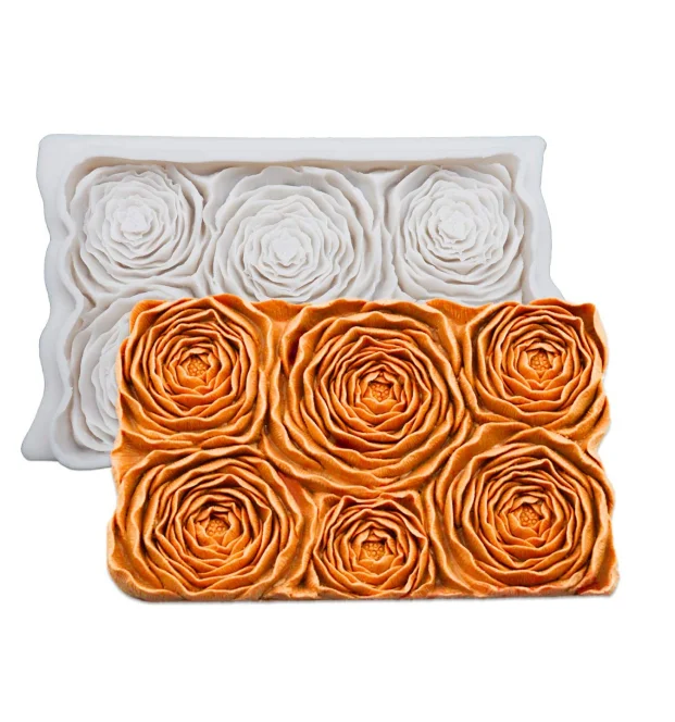 Силиконовая форма для помадки в виде цветка розы сахарного ремесла украшения торта глазурь