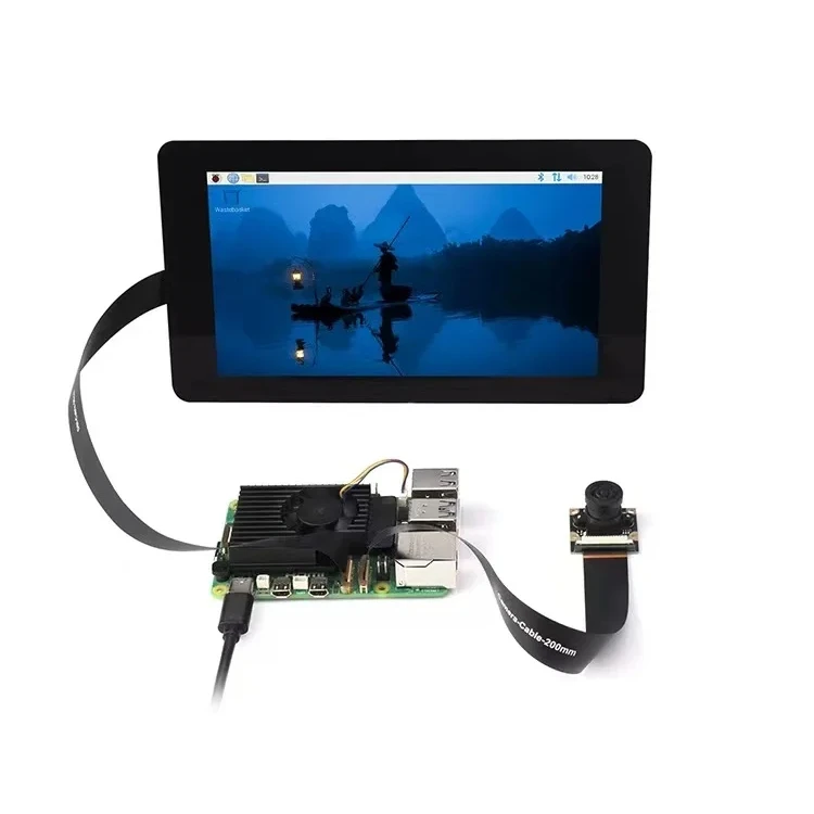 2024 hot sale 7 inch touch screen monitor 900nits  800x480 TFT LCD Display for raspberry pi 5b