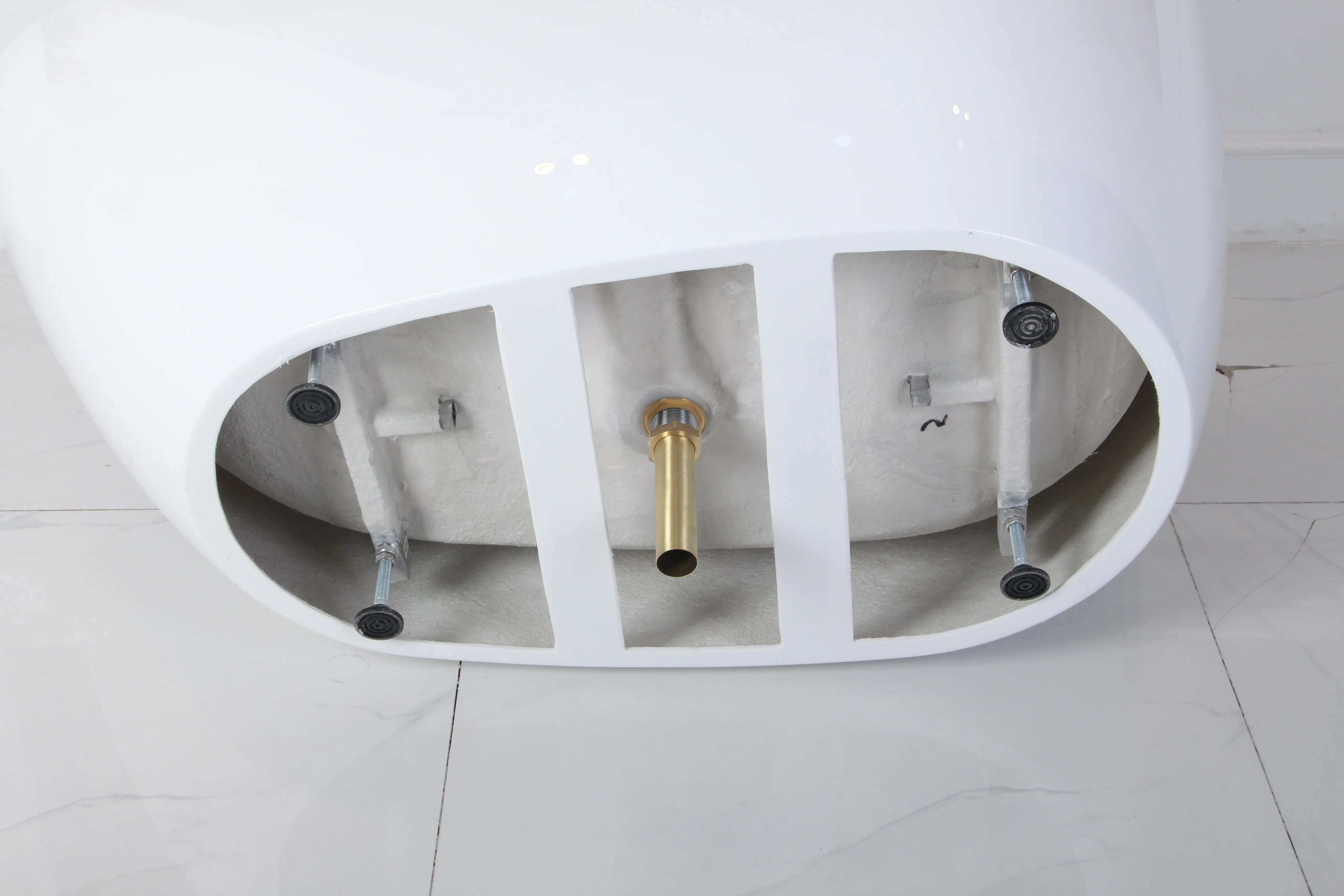 New Design Egg Shaped Bath tub Hotel Freestanding cUPC approved Solid Surface Acrylic Bathroom Bathtub