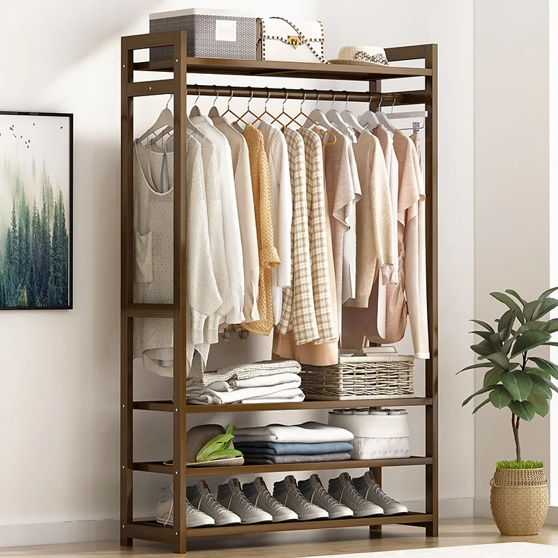 90cm--High quality modern living room bedroom small open bamboo coat racks