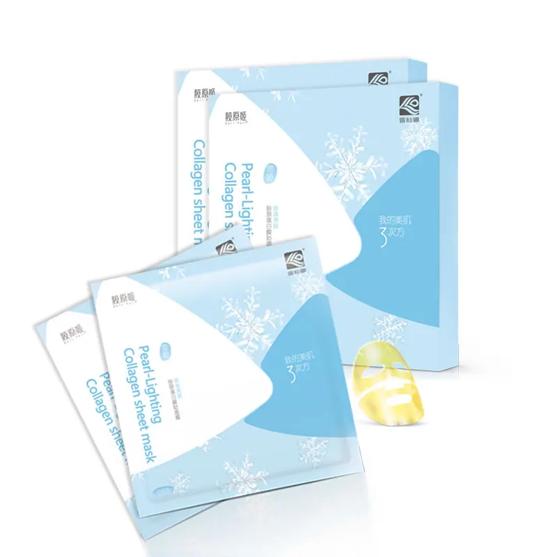 
 Оптовая продажа, отбеливающая коллагеновая листовая маска для лица, 36 шт.  