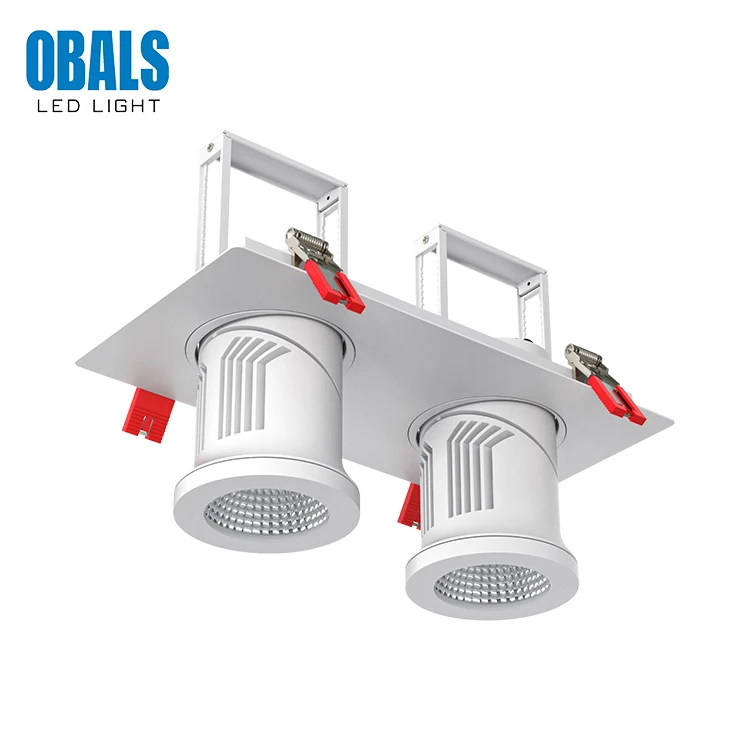 OBALS High Quality 10W 15W 20W 25W 30W 40W 50W Recessed COB Led Grille