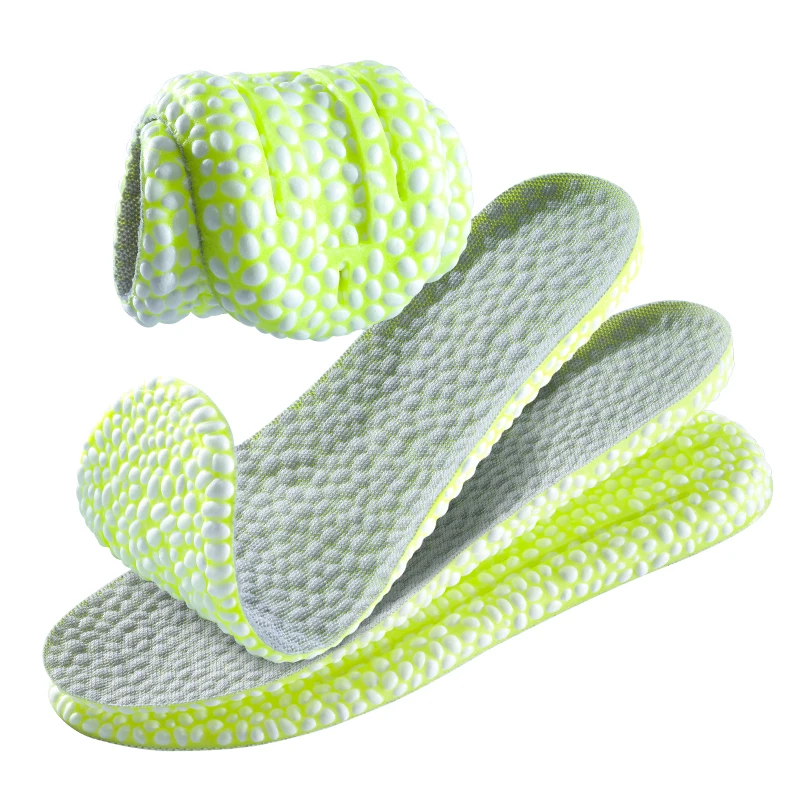 Hot Sale PU Foam Sports & Comfort Training Popcorn Particle Breathable Soft Hiking Shoe Pad Massage Ultra Soft Sports Insole