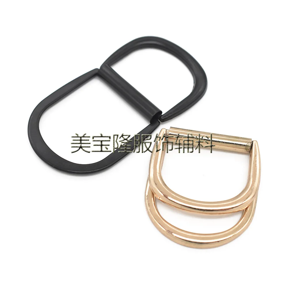 Shizihong High-grade Zinc Alloy Die-casting Seamless Double D-ring Semi-circle Box Hardware Accessories D Webbing