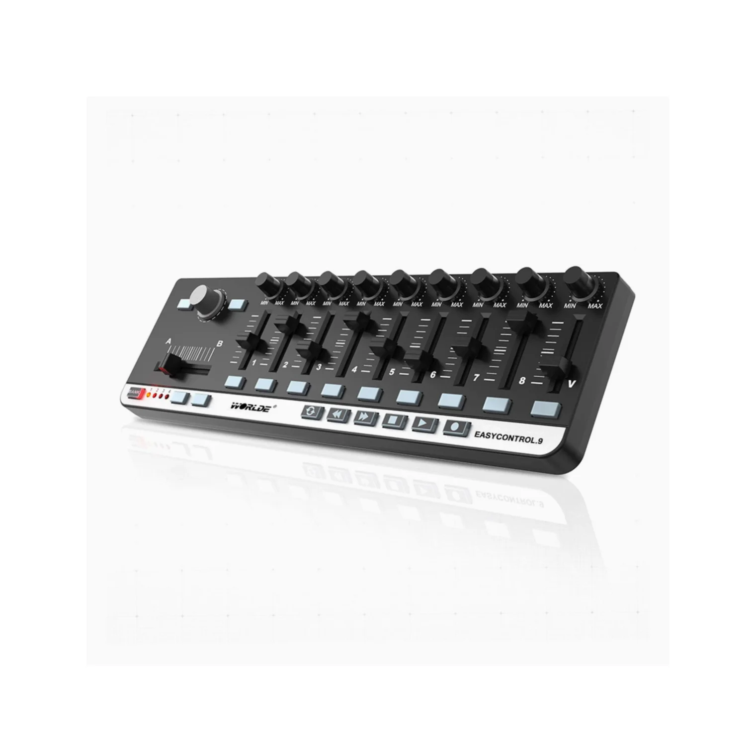 Worlde Easycontrol 9 Usb Mini Midi Controller Fader Mixer Portable Keyboard Music Studio Piano for Wholesale Musical Instruments