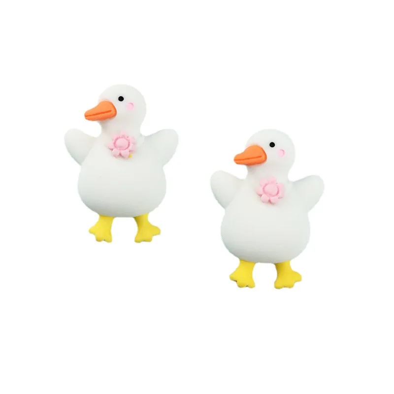 Wholesale Cute Animal Duck Resin Flatback Charms Cabochon For Decoration