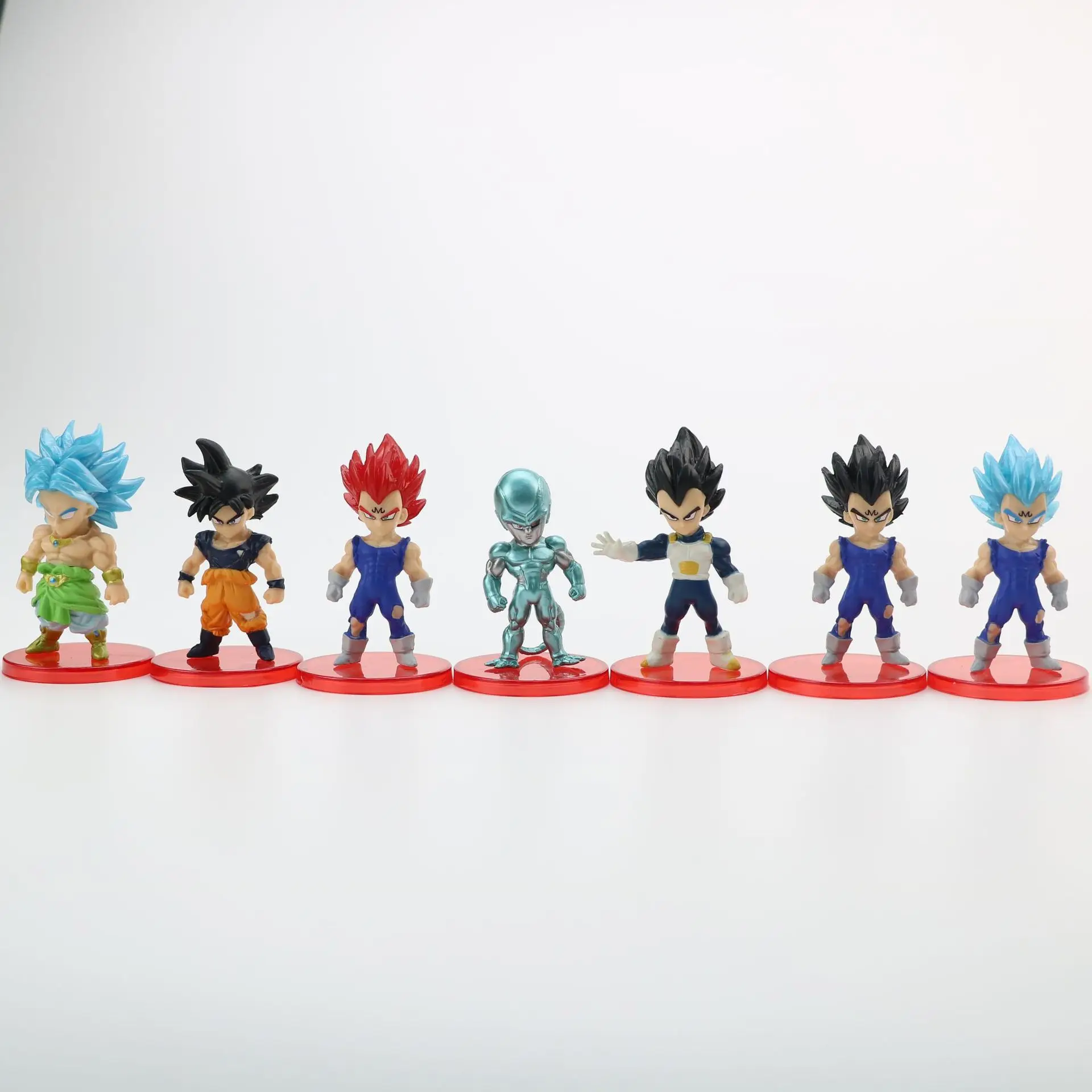 Wholesale 21 Pcs/Set 8cm Japanese Anime Dragon Balls Figure Doll Toy GOKU Vegeta Action Figure