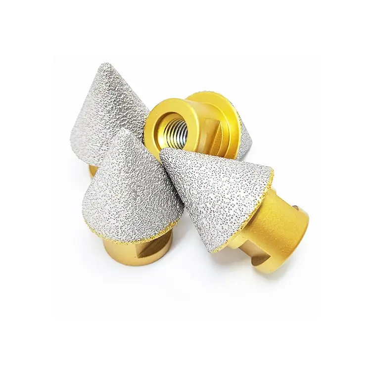 M14 Thread Vacuum Brazed Diamond Milling Tool Chamfer Bit Finger Bit For Marble Granite Ceramic Tile Angle Grinder Milling Tools