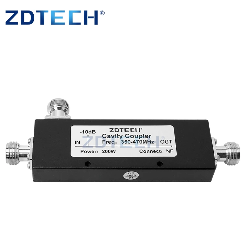 200w Low Frequency rf Directional Coupler 350-470 MHz 10dB Directional Coupler UHF with N type F Connectors