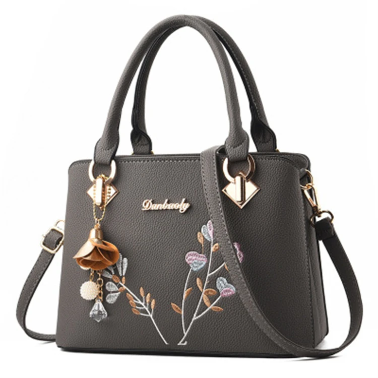 Handmade Party Vintage Fashion Luxury High Quality Leather Bags Women Flower PU OEM Lady Hand Bags Ladys Bags Daily All Seasons