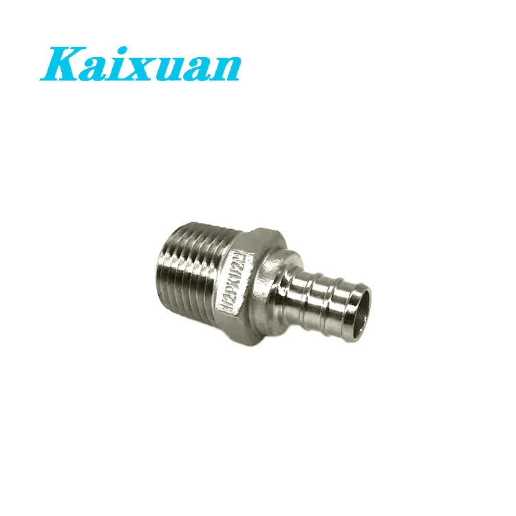 High quality & Factory price NSF & cUPC certified stainless steel pex pipe fittings ASTM F1807 starderd crimp male adaptor F1807