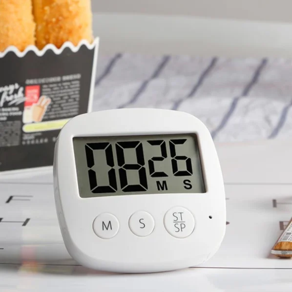 
Portable Workout Wall Timer ABS Plastic Surface Mini Digital Cooking Timer Electronic Kitchen Timer 