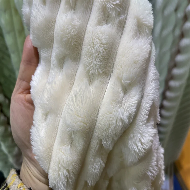 OEKO Super soft striped flannel 100% polyester for spring, summer, autumn and winter blanket fabric clothing toy fabric