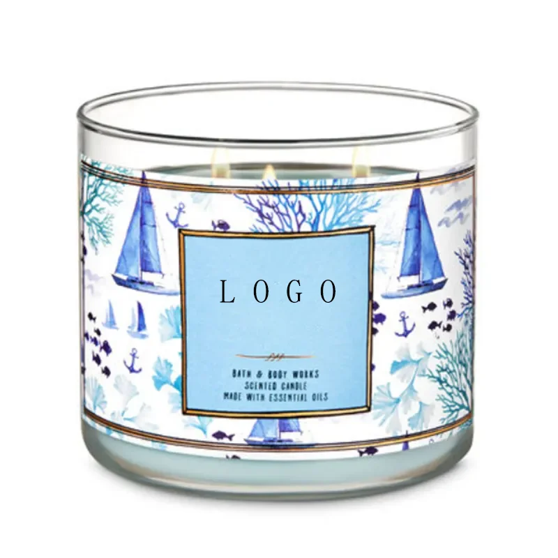 Best Price Wholesale Nature Aromatherapy 3 Wick Scented Soy Wax Candle in Big Glass Jar Beeswax Palm Wax Bars Diwali Occasions