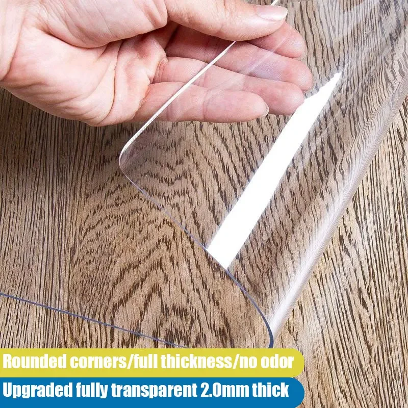 Multi size rectangle clear TPU tablecloth cover tpu film
