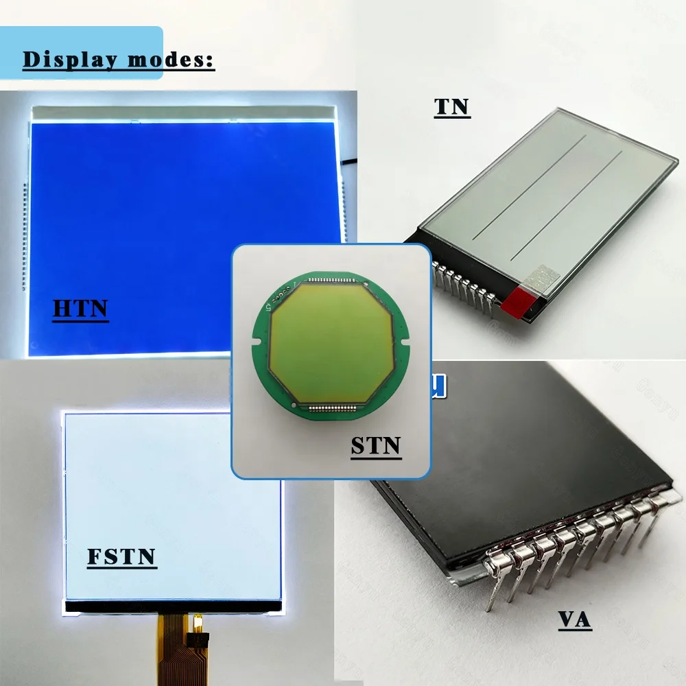 lcd manufacturer TN HTN STN VATN  3 4 5 6 7 8 9 10 11 12  Digit Monochrome  Seven segment 7segment custom htn lcd display