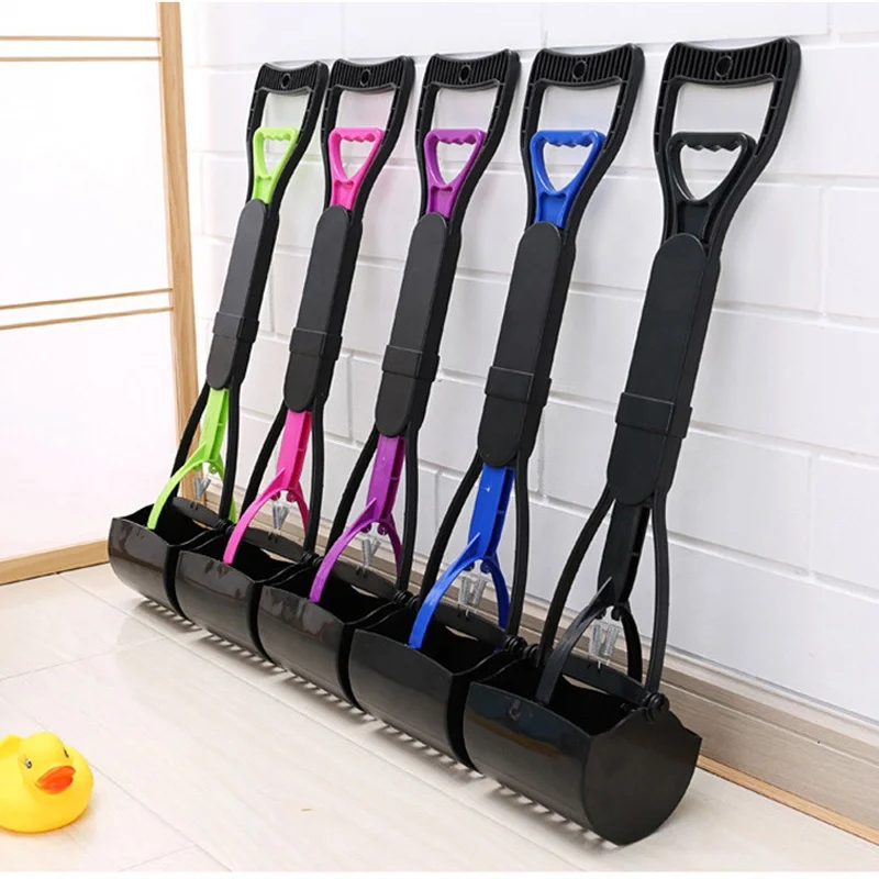 Manufacturer Pet Dog Pooper Scooper With Poop Bag Dispenser Shit Clip Picker