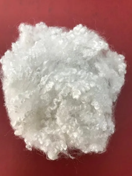 0.9D * 32mm Recycled white Polyester staple fiber from Vietnam