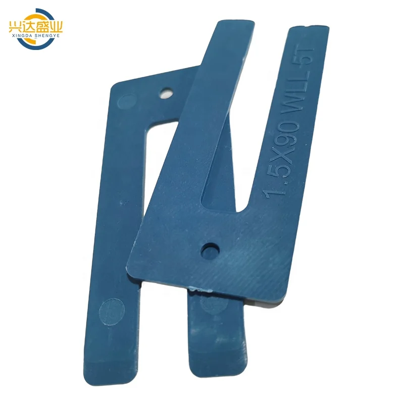 Custom 90mm Flat Plastic U Shims Leveling Waterproof Window Packer Shims Horseshoe Packers Building Weatherproofing Made PP