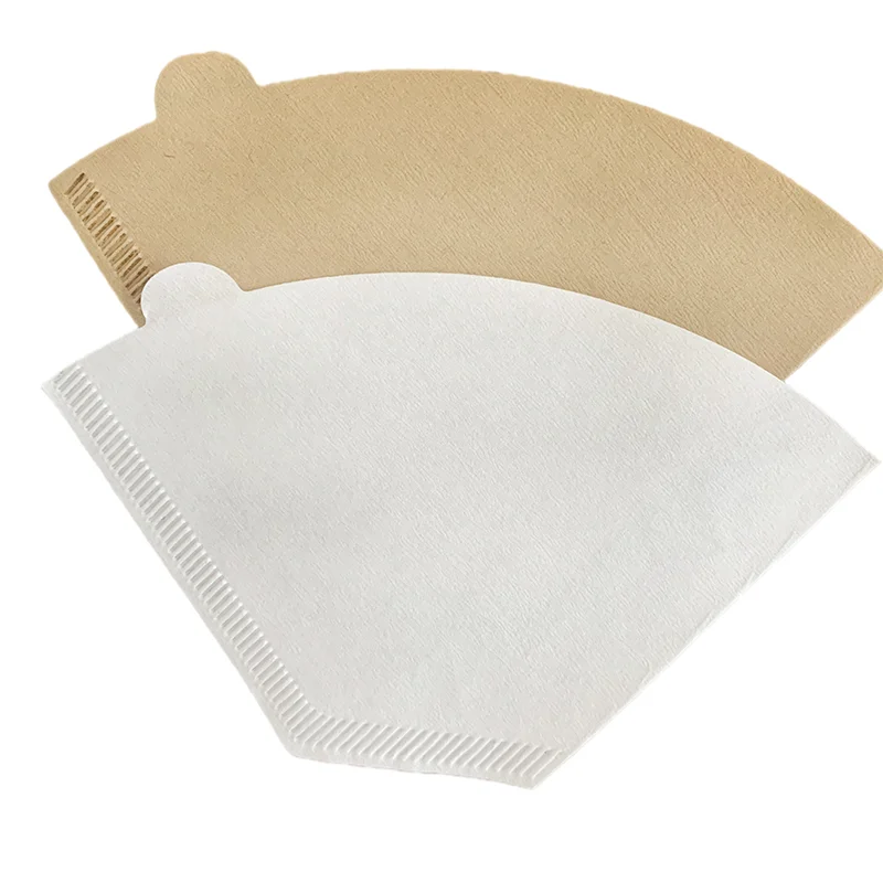 40Pcs Bag Wooden Original Hand Drip Paper Coffee Filter Espresso Coffee Filters