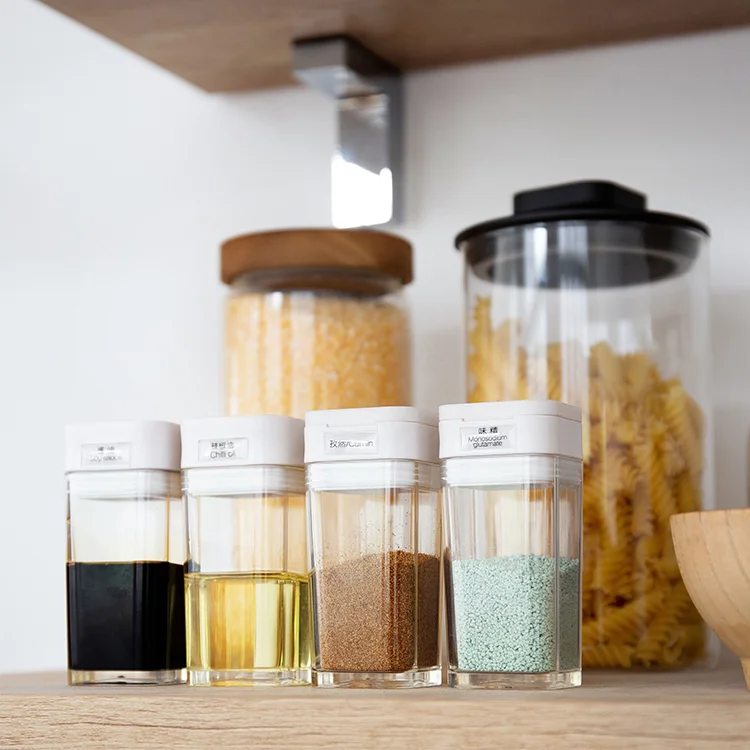 Cooking Spice Jar Organizer Spice Plastic jar Salt Bottle Oil Bottle Jars for Spice