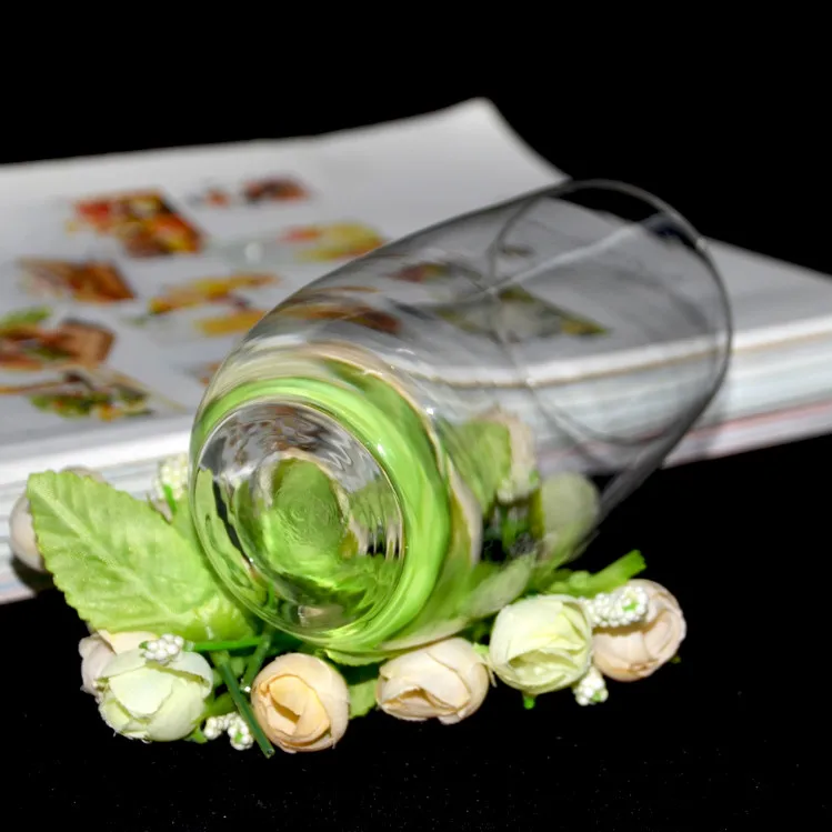 
china wholesale big bullet beautiful 9 oz stemless wine glasses 32oz glass tumblers 