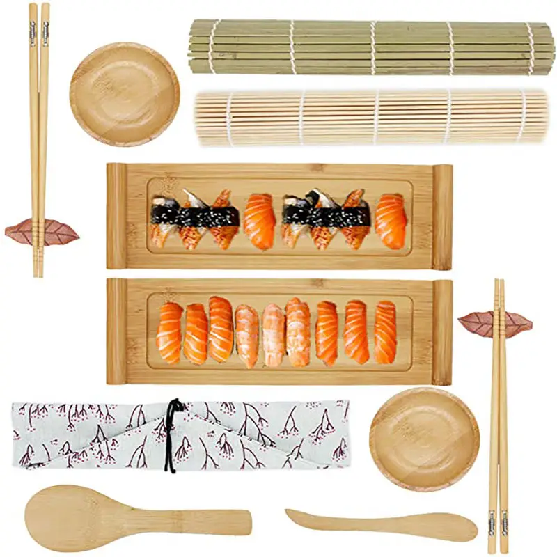 Wholesale Red Bazooka Sushi Making Kit Bamboo Sushi Tools With Packaging