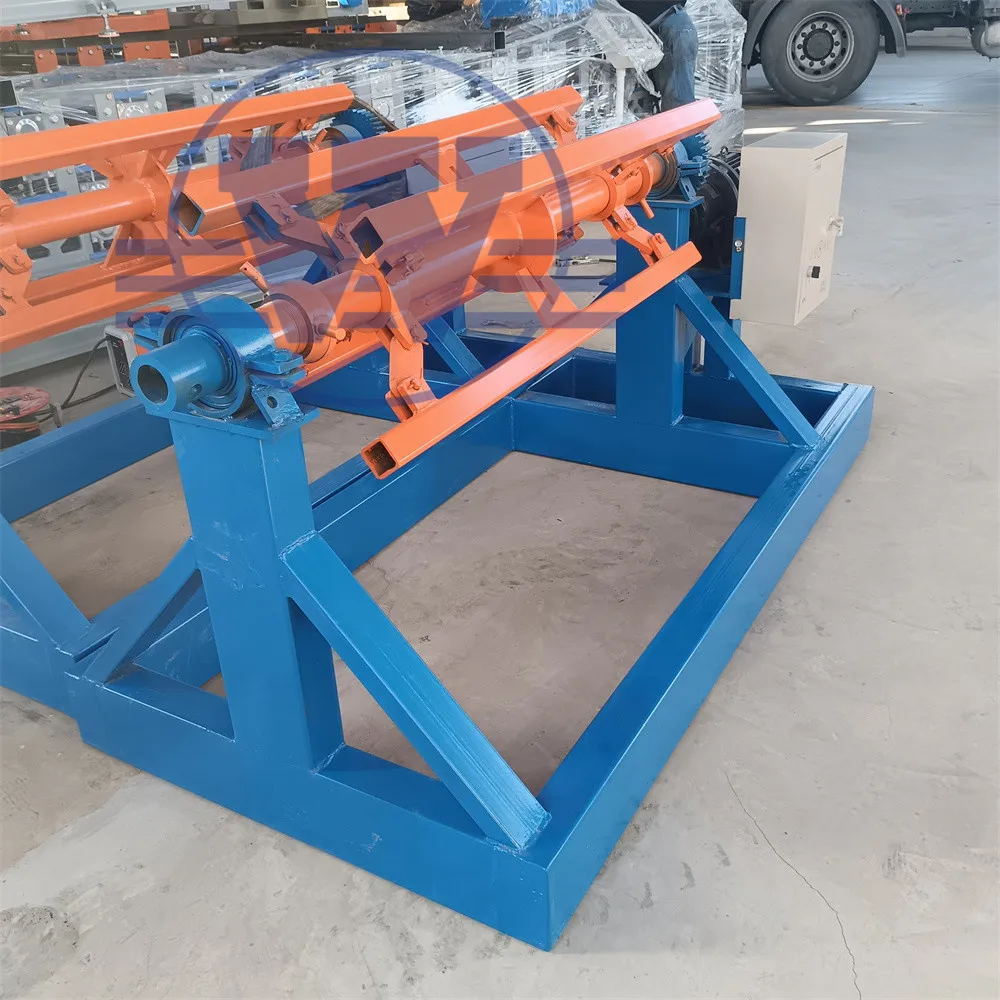 Unwinder electric aluminum sheet metal coiler electric horizontali uncoiler 5t 8t decoiler machine price
