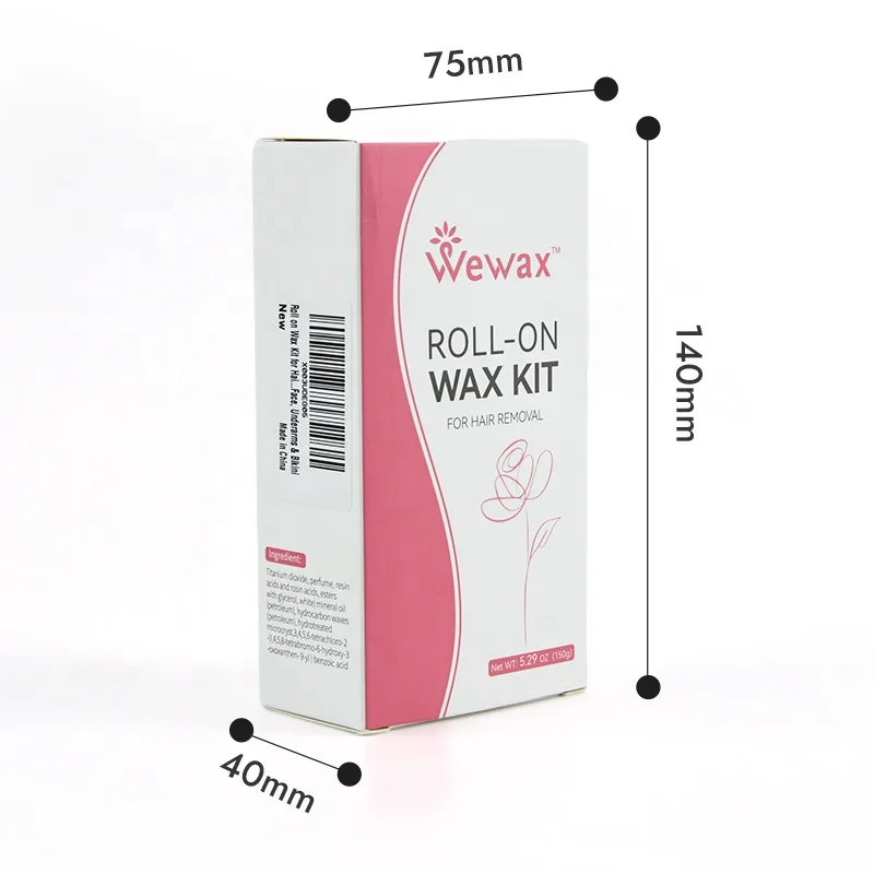 Best Selling Low Temperature 100ml Professional Honey Wax Roll On Water Soluble Body Wax Soft Cartridge 16 Flavor Wax Kits