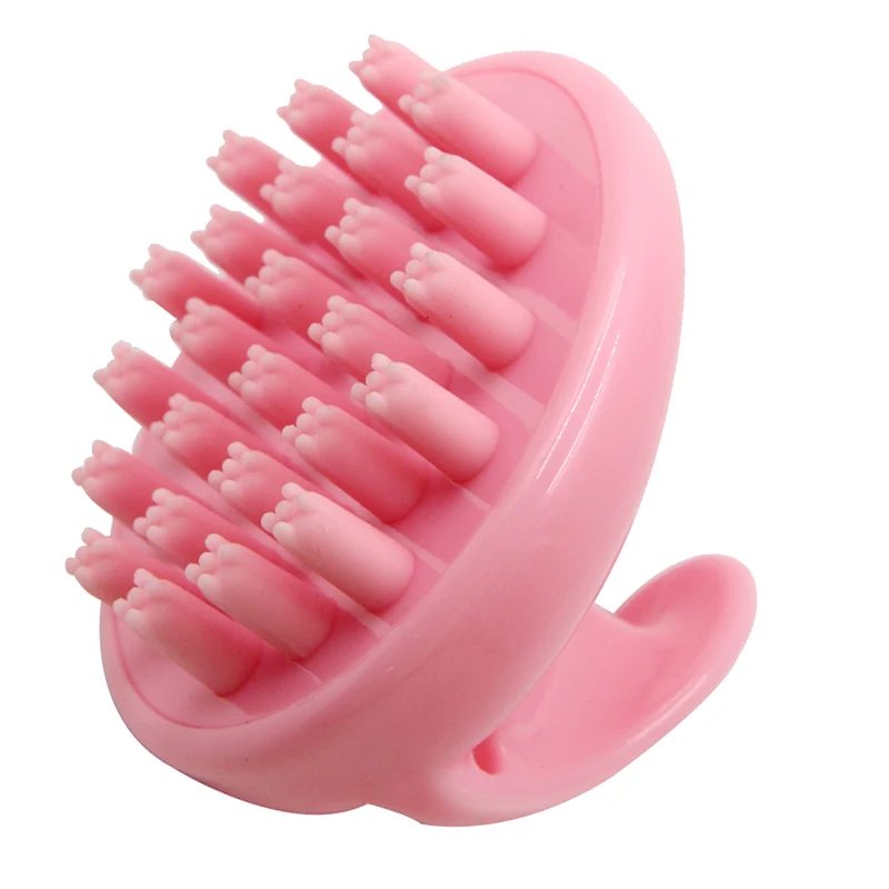 Silicone Hair Scalp Massager Shampoo Brush Wet Dry Manual Silicone Head Massage Scrubber