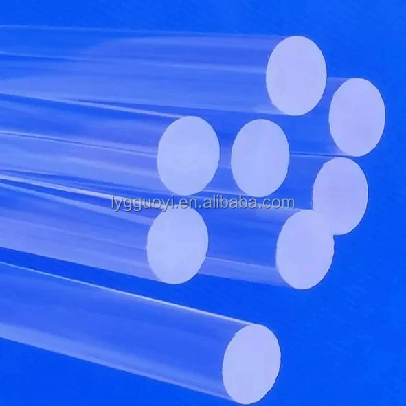 High quality high purity clear optical fiber quartz glass 3mm rod for sale