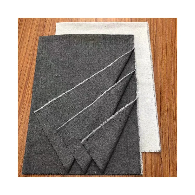 
herringbone flannel recycled cotton fabric 
