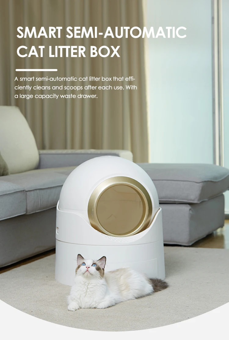 Semi-automatic Shovel Excrement Tools Drawer Cat Litter Box Intelligent Cat Toilet