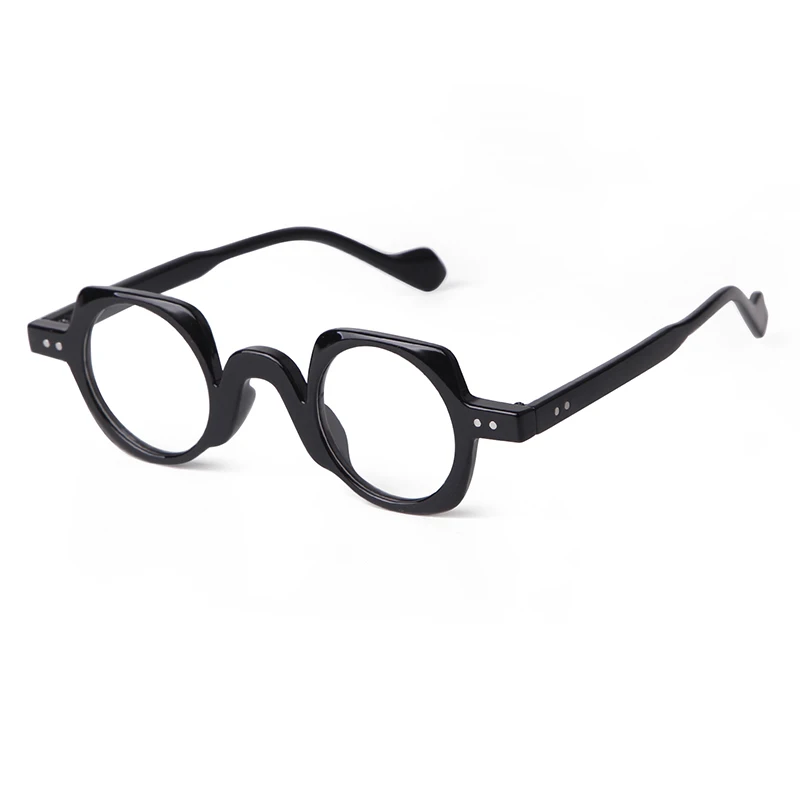 STORY PSTY4110D Italian Design Vintage Eyeglasses Round Frame Optical Glasses Retro Millet Nails Anti Blue Light Glasses
