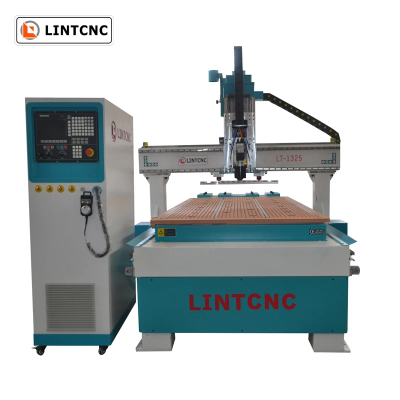  1300*2500mm 4**8ft Automatic tool change ATC 1325 1530 2030 CNC Couter Machine with 8 Tools for Furniture Cutting