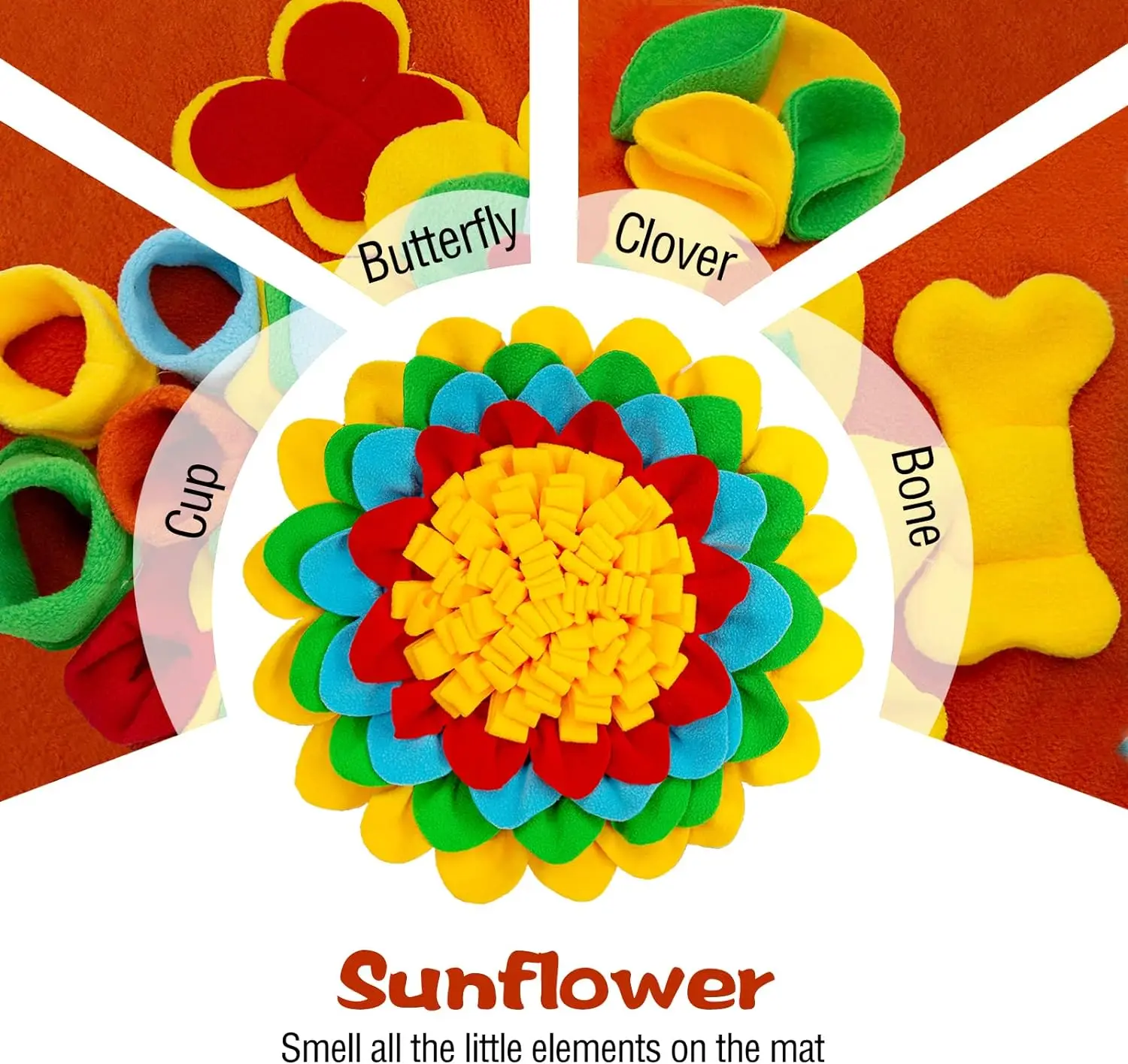 Pet Dog Snuffle Mat for Large Dogs Pet Feeding cat Sniffing Mat Nosework Training Interactive Puzzle Toys Snuffle Mat for Dogs