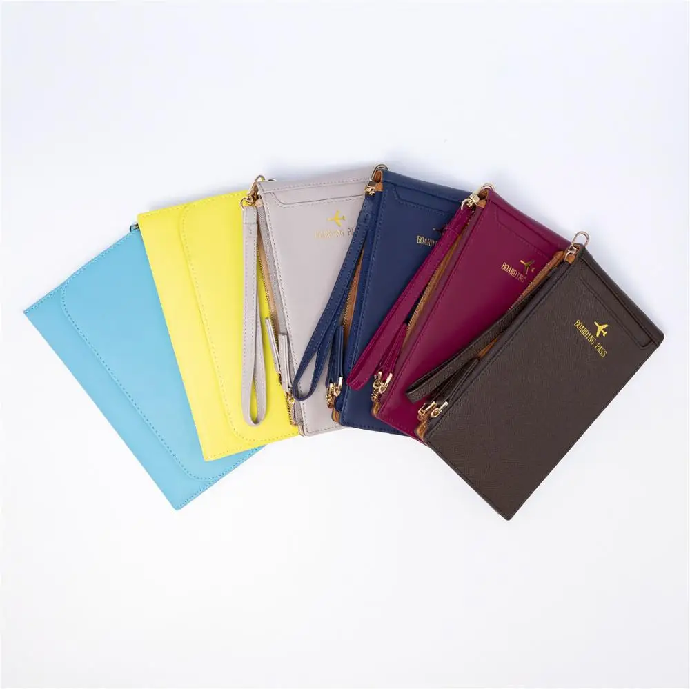
2020 New Design Free Sample Long Purse Bifold GENUINE LEATHER WALLET 