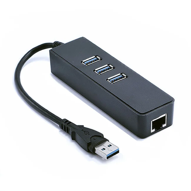 USB 3 0 концентратор Ethernet гигабитный адаптер с портами USB3.0 к RJ45 1000 Мбит/с сетевой LAN Проводной для