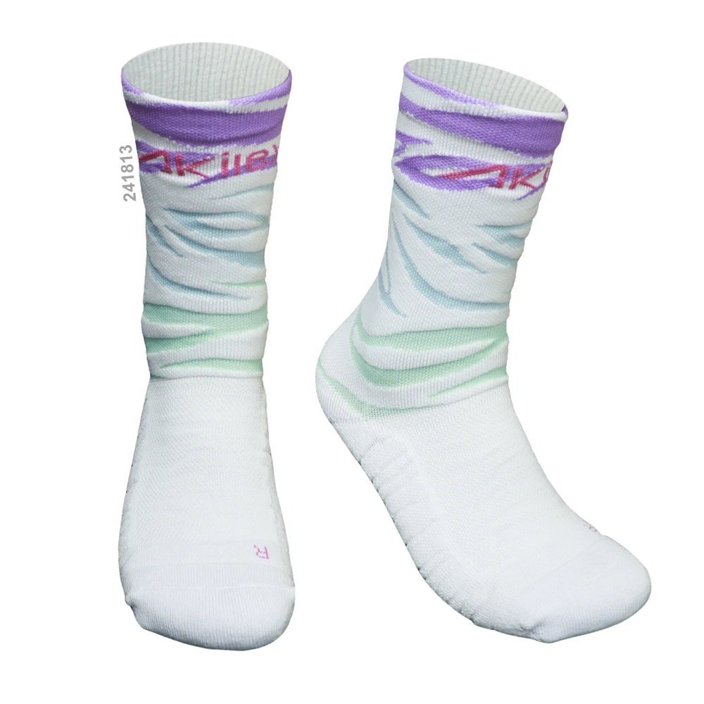 Akilex oem odm Customized Football Anti slip Pair Grip Distribution Sports Cotton Football Socks Anti slip Unisex Sports Socks