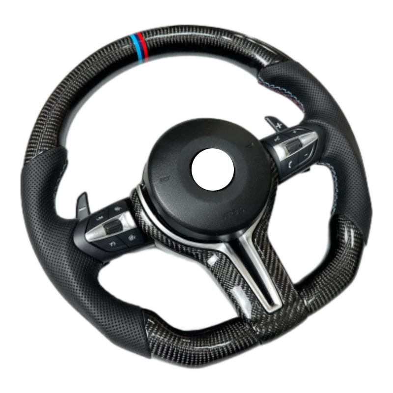 Wholesale Price Carbon Fiber Perforated Handmade Steering Wheel for BMW for M5 M4 M3 M2 F10 F30 F80 F82 X1 X2 X3 X4 X5