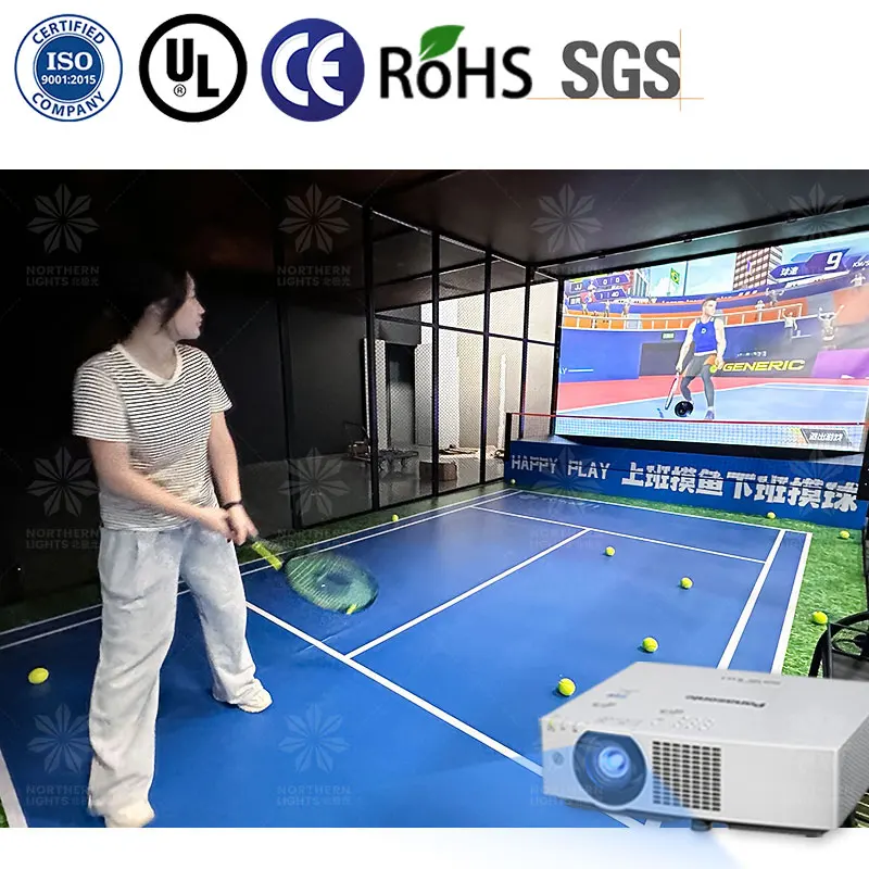 Ar interactive projection tennis intelligent interactive squash professional mode 3D Interactive Wall
