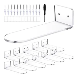 Floating Shoe Display Shelves for Wall Mount for Showcase Sneaker Collection or Shoes Clear Acrylic Floating Shelves