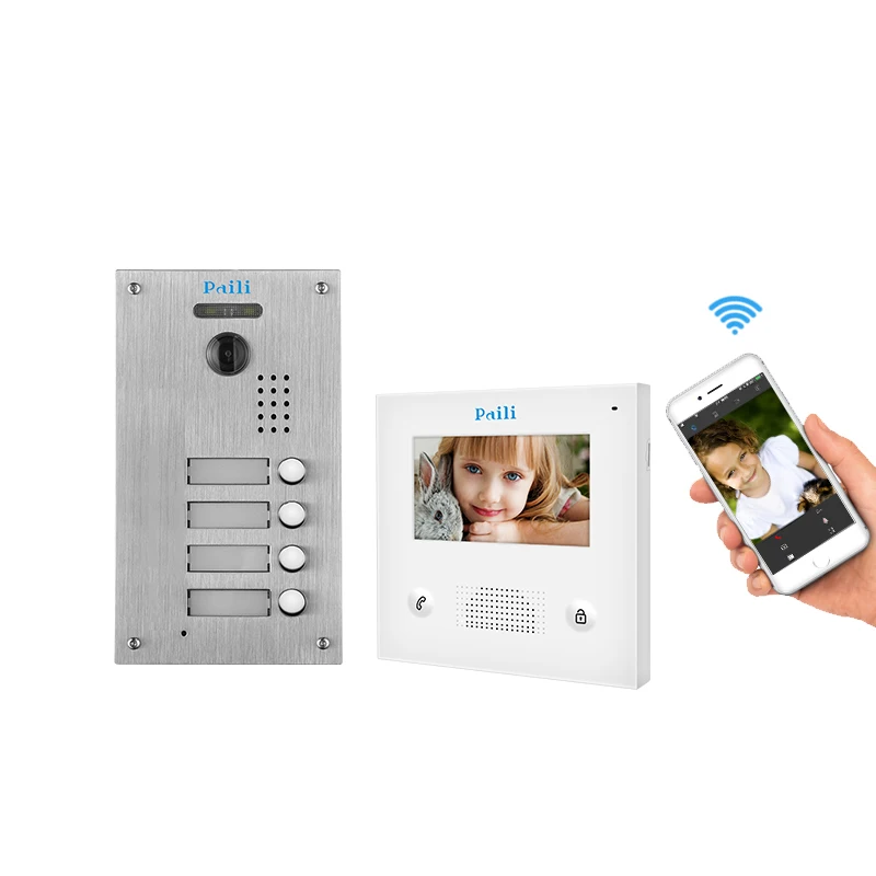 Home Inside  Video Portero Intercom With Doorbell, Interphone Sans 2 Wire Intercom Kit Commax Video Door