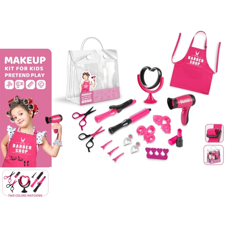 12pcs role playing electric hair dryer plastic kids makeup kit beauty fashion toys