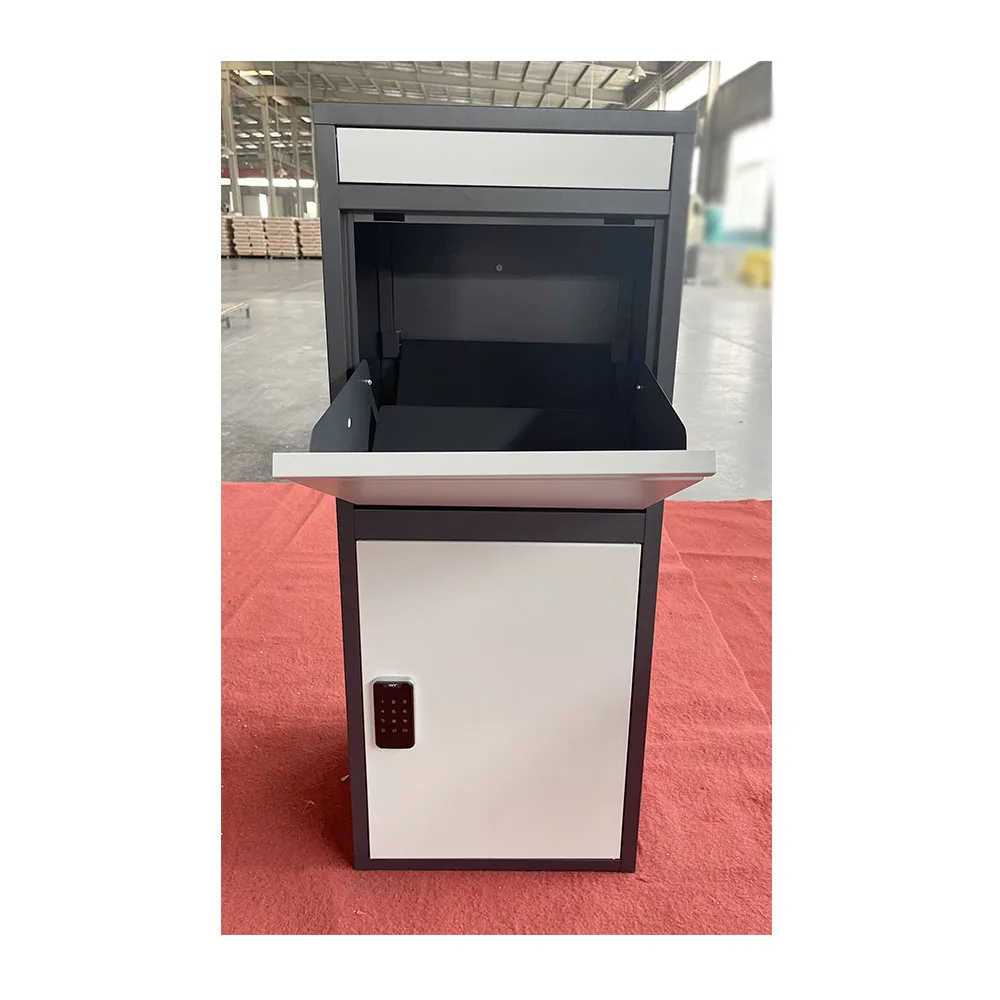FAS-158  phone controlled smart lock Letter Parcel Drop Box Outdoor galvanized Steel  Mailbox delivery parcel Box