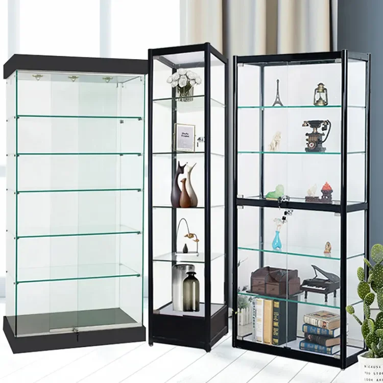High Quality Glass Display Showcase Display Rack Jewelry Gift Products Glass Display Cabinet