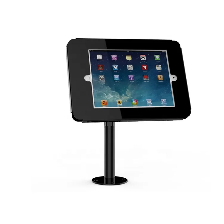 Hot sales 10.2 inch security tablet pc stand enclosure support rotation with secure, key locked